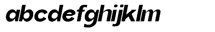 Gentano Athiroen  Sans Black Ultra Expanded Slanted FONT