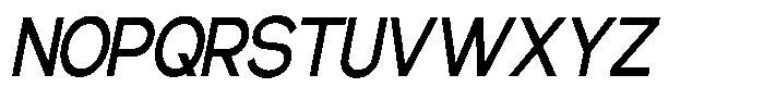 Gentano Athiroen  Sans Bold Condensed Slanted Font UPPERCASE