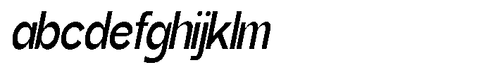 Gentano Athiroen  Sans Bold Condensed Slanted FONT