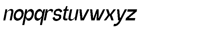 Gentano Athiroen  Sans Bold Condensed Slanted Font LOWERCASE