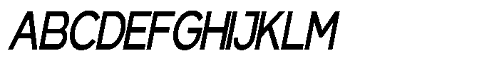 Gentano Athiroen  Sans Bold Extra Condensed Slanted Font UPPERCASE