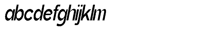 Gentano Athiroen  Sans Bold Extra Condensed Slanted FONT