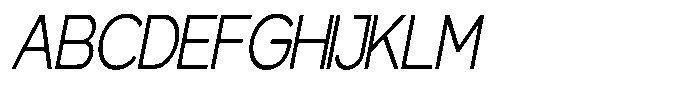 Gentano Athiroen  Sans Condensed Slanted Font UPPERCASE