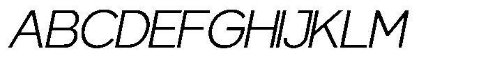 Gentano Athiroen  Sans Expanded Slanted Font UPPERCASE