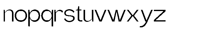 Gentano Athiroen  Sans Expanded Font LOWERCASE