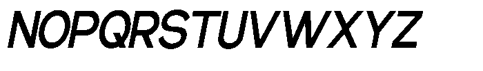 Gentano Athiroen  Sans Extra Bold Condensed Slanted Font UPPERCASE