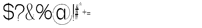 Gentano Athiroen  Sans Extra Condensed Font OTHER CHARS