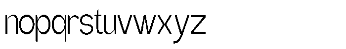 Gentano Athiroen  Sans Extra Condensed Font LOWERCASE