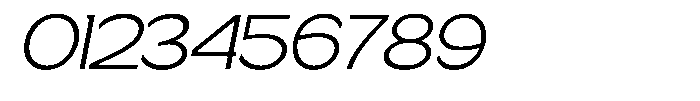 Gentano Athiroen  Sans Extra Expanded Slanted Font OTHER CHARS