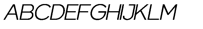 Gentano Athiroen  Sans Extra Expanded Slanted Font UPPERCASE
