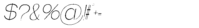 Gentano Athiroen  Sans Extra Light Slanted Font OTHER CHARS