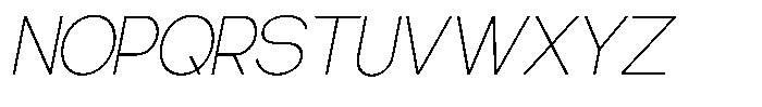 Gentano Athiroen  Sans Extra Light Slanted Font UPPERCASE