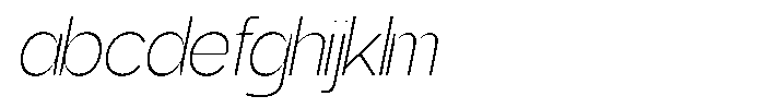 Gentano Athiroen  Sans Extra Light Slanted FONT