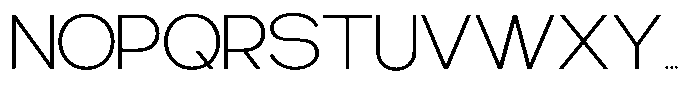 Gentano Athiroen  Sans Light Extra Expanded Font UPPERCASE