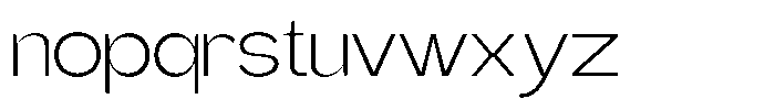 Gentano Athiroen  Sans Light Extra Expanded Font LOWERCASE