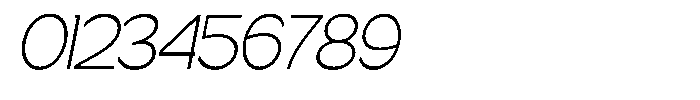 Gentano Athiroen  Sans Light Semi Condensed Slanted Font OTHER CHARS