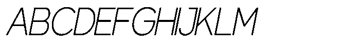 Gentano Athiroen  Sans Light Semi Condensed Slanted Font UPPERCASE