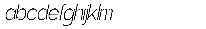 Gentano Athiroen  Sans Light Semi Condensed Slanted FONT