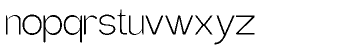 Gentano Athiroen  Sans Light Semi Expanded Font LOWERCASE