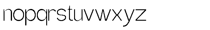 Gentano Athiroen  Sans Light Font LOWERCASE