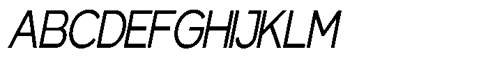 Gentano Athiroen  Sans Medium Condensed Slanted Font UPPERCASE