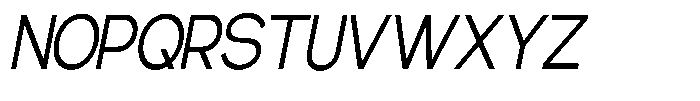 Gentano Athiroen  Sans Medium Condensed Slanted Font UPPERCASE