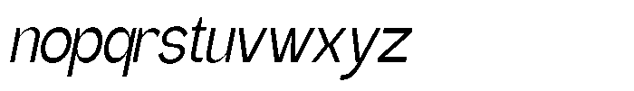 Gentano Athiroen  Sans Medium Condensed Slanted Font LOWERCASE