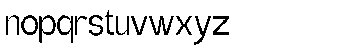 Gentano Athiroen  Sans Medium Condensed Font LOWERCASE