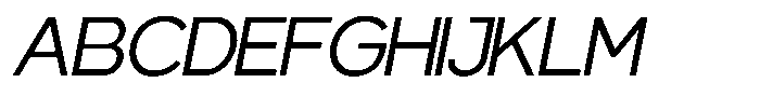 Gentano Athiroen  Sans Medium Expanded Slanted Font UPPERCASE