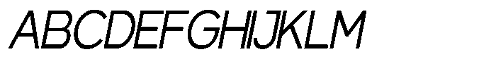 Gentano Athiroen  Sans Medium Semi Condensed Slanted Font UPPERCASE
