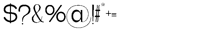 Gentano Athiroen  Sans Medium Font OTHER CHARS
