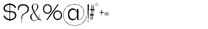 Gentano Athiroen  Sans Regular Font OTHER CHARS