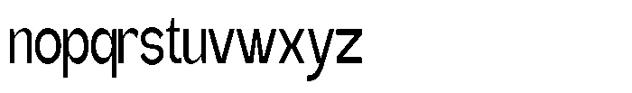 Gentano Athiroen  Sans Semi Bold Ultra Condensed Font LOWERCASE