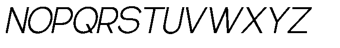 Gentano Athiroen  Sans Slanted Font UPPERCASE