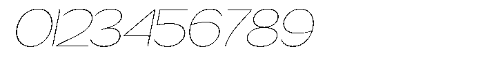Gentano Athiroen  Sans Thin Expanded Slanted Font OTHER CHARS