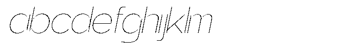 Gentano Athiroen  Sans Thin Expanded Slanted FONT