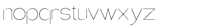 Gentano Athiroen  Sans Thin Expanded Font LOWERCASE