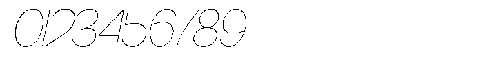 Gentano Athiroen  Sans Thin Extra Condensed Slanted Font OTHER CHARS