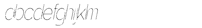 Gentano Athiroen  Sans Thin Extra Condensed Slanted FONT