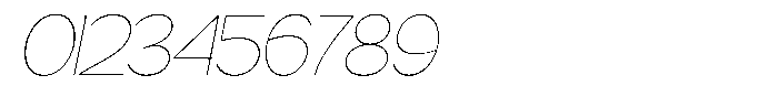 Gentano Athiroen  Sans Thin Semi Condensed Slanted Font OTHER CHARS