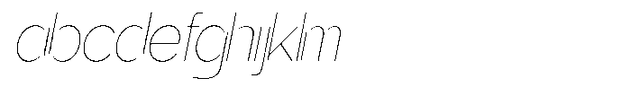 Gentano Athiroen  Sans Thin Semi Condensed Slanted FONT