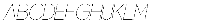 Gentano Athiroen  Sans Thin Slanted Font UPPERCASE