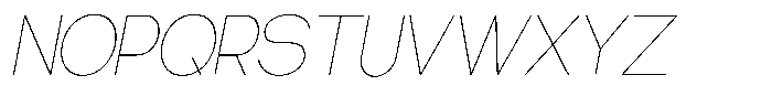 Gentano Athiroen  Sans Thin Slanted Font UPPERCASE