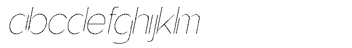 Gentano Athiroen  Sans Thin Slanted FONT