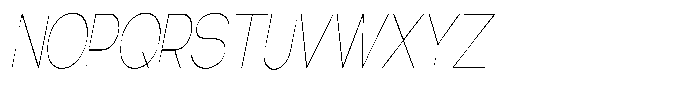 Gentano Athiroen  Sans Thin Ultra Condensed Slanted Font UPPERCASE