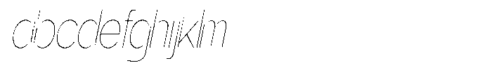 Gentano Athiroen  Sans Thin Ultra Condensed Slanted FONT
