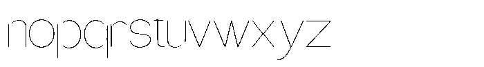 Gentano Athiroen  Sans Thin Font LOWERCASE