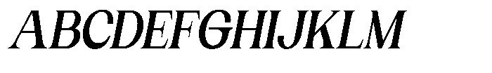 Gentano Athiroen  Serif Black Condensed Slanted Font UPPERCASE