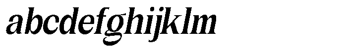 Gentano Athiroen  Serif Black Condensed Slanted FONT