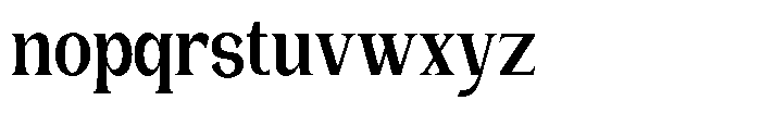 Gentano Athiroen  Serif Black Condensed Font LOWERCASE